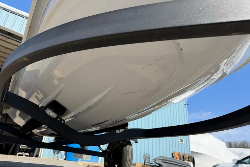 Slide: The Image of 2022 Yamaha WaveRunner VX Cruiser on trailer, underside view, outdoors. - 15