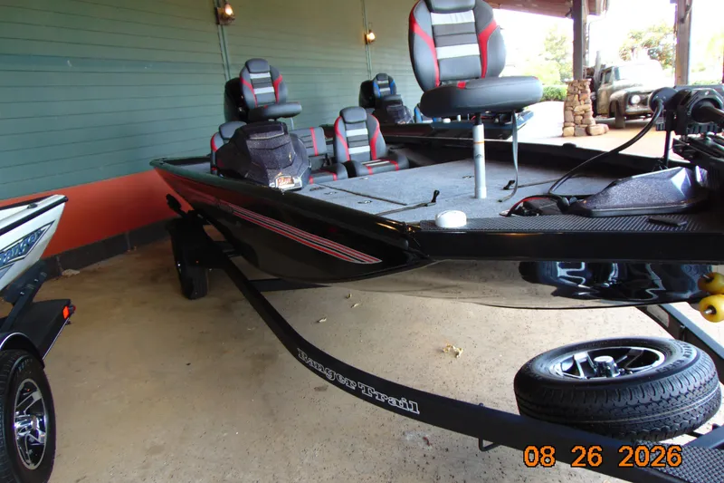 Slide: The Image of 2026 Ranger RT188P boat on trailer, featuring sleek design and comfortable seating. - 7