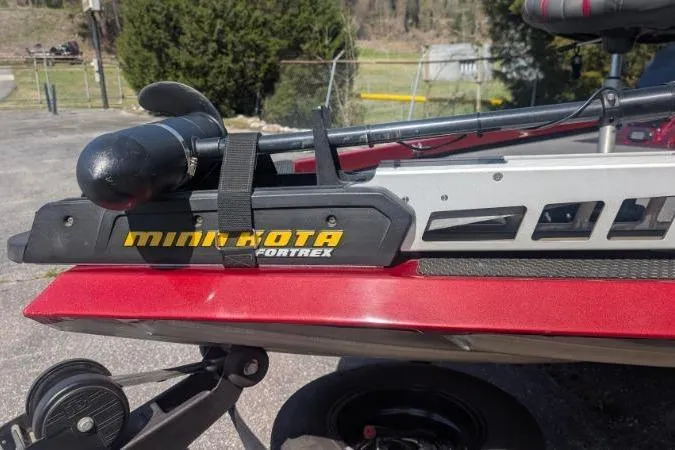 Slide: The Image of 2015 Ranger RT188 boat with Minn Kota Fortrex trolling motor mounted on the bow. - 4