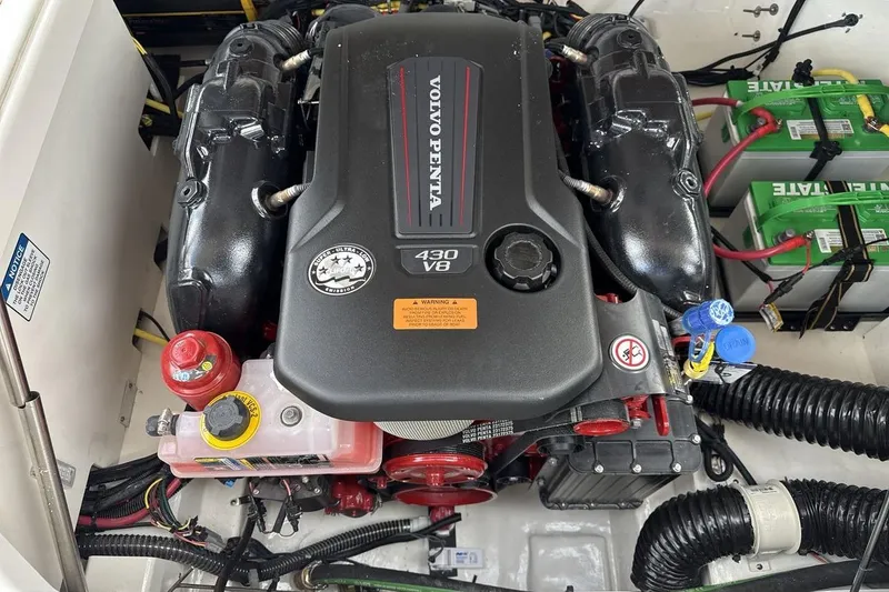 Slide: The Image of Engine compartment of 2026 Chaparral GTS 6 with Volvo Penta 430 V8 engine. - 20