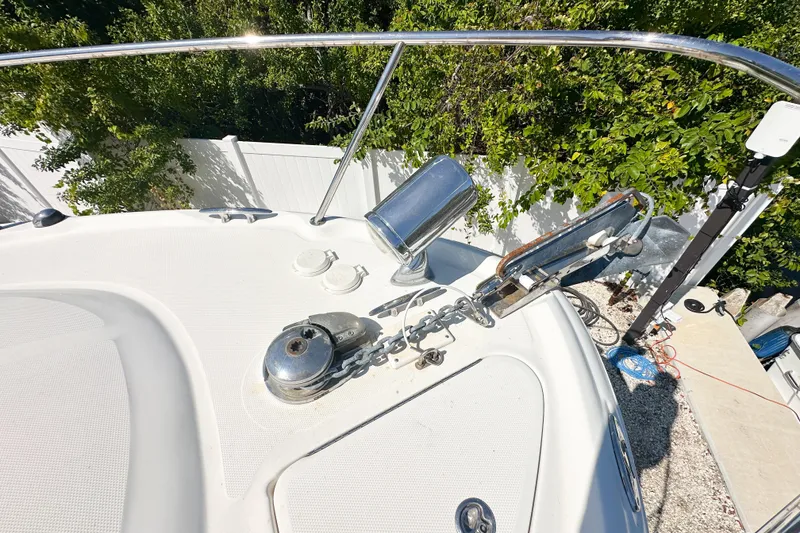 Slide: The Image of Bow of 2006 Sea Ray 290 Amberjack with anchor and winch system. - 30