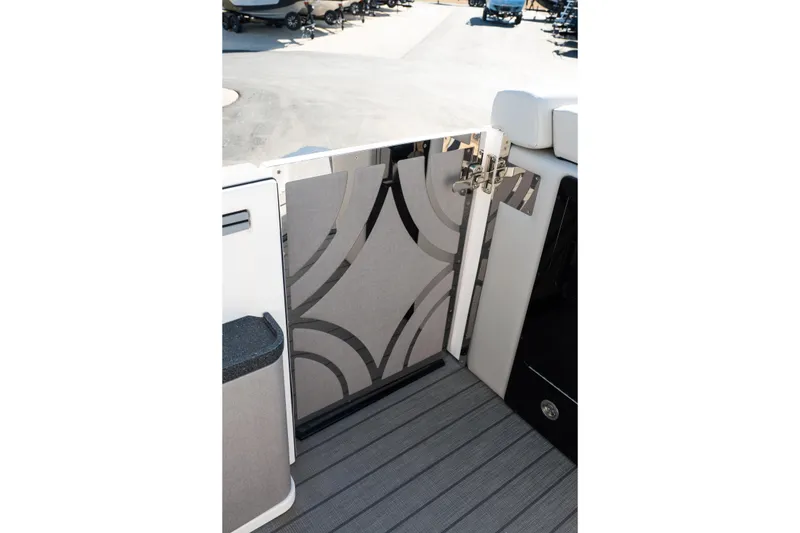 Slide: The Image of Balise Helix 24C 2025 boat interior with stylish gate design and modern flooring. - 39