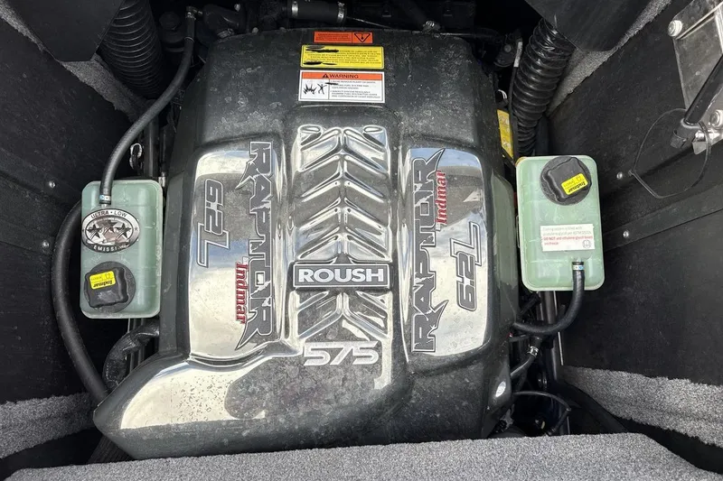 Slide: The Image of Engine compartment of a 2018 Supra SA 550 with Roush Raptor 6.2L engine. - 20