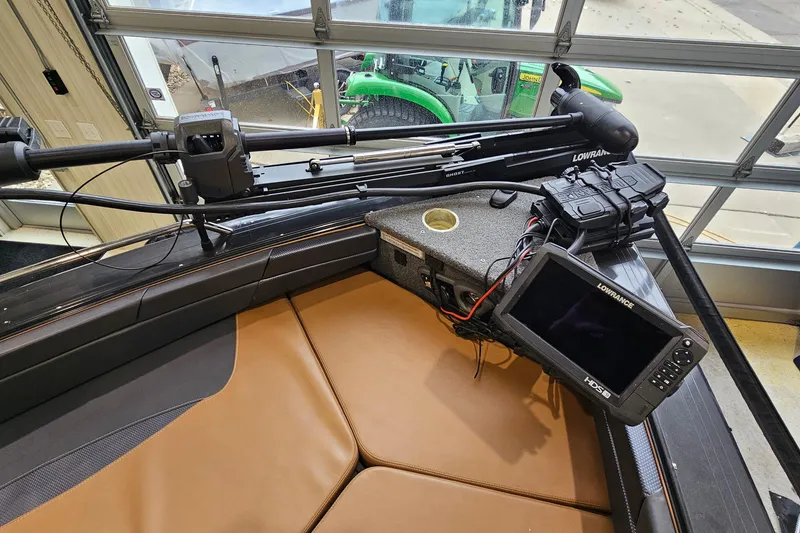 Slide: The Image of 2019 Princecraft Platinum SE 227 boat with Lowrance electronics and comfortable seating. - 17