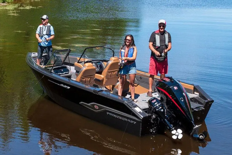 Slide: The Image of Manufacturer Provided Image: 2019 Princecraft Platinum SE 227 boat with people fishing on a lake. - 27