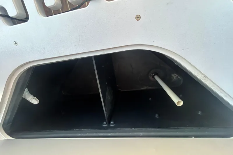 Slide: The Image of Storage compartment of a 2016 Berkshire STS Salt edition boat. - 26