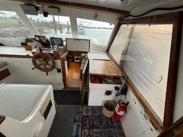 Slide: The Image of Interior of a 1982 Rough Water 41 Pilothouse. - 14