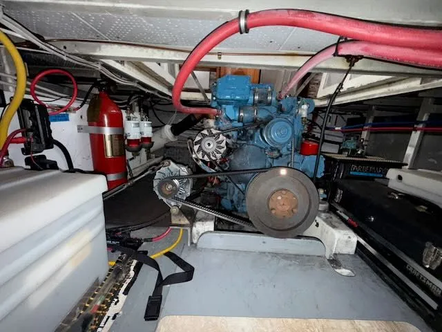 Slide: The Image of Electrical panel of a 1982 Rough Water 41 Pilothouse. - 30