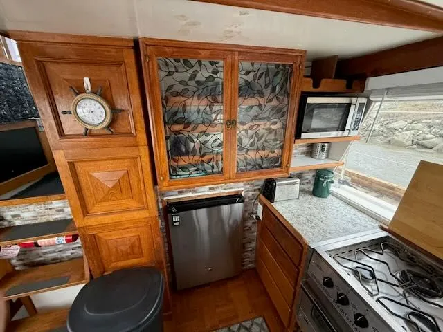 Slide: The Image of Interior of 1982 Rough Water 41 Pilothouse yacht. - 5