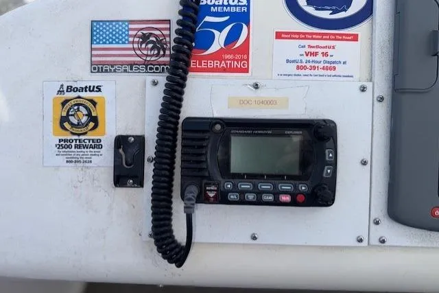 Slide: The Image of Garmin GPSmap 741xs on 1996 Sea Ray 400 Sedan Bridge yacht dashboard. - 15