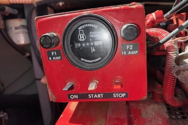 Slide: The Image of ProTech 1240i Plus marine battery charger in 1996 Sea Ray 400 Sedan Bridge engine room. - 30