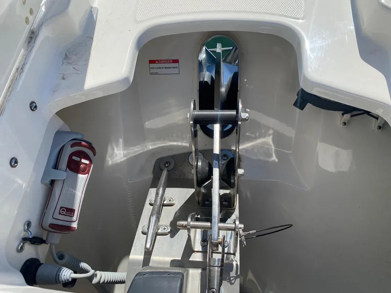 Slide: The Image of Anchor area of a 2019 Boston Whaler 320 Vantage boat. - 26