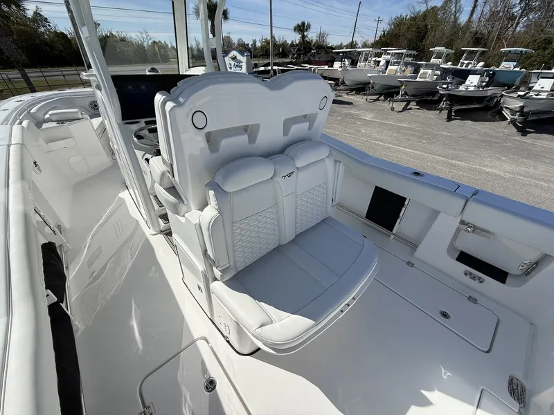 Slide: The Image of Interior view of 2026 Tidewater 282 CC Adventure boat. - 18