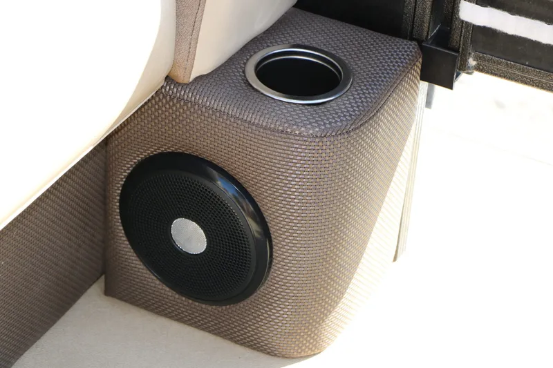 Slide: The Image of Speaker and cup holder in Crest 200 Classic Fish boat, 2020 model. - 36