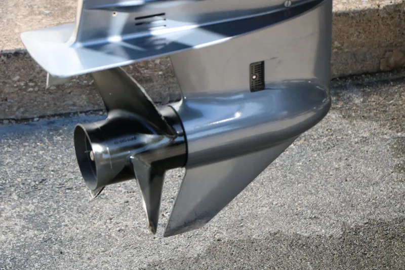 Slide: The Image of Close-up of a boat propeller, Crest 200 Classic Fish 2020 model. - 9