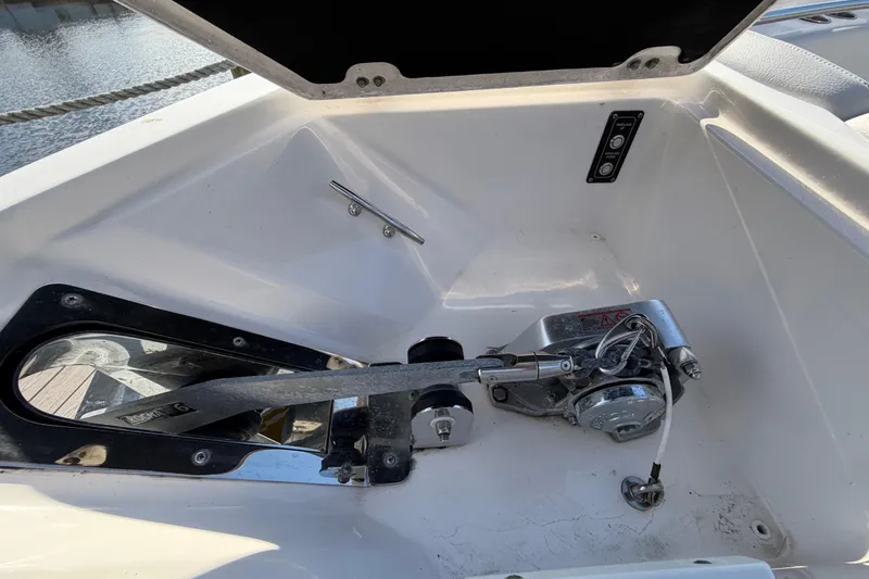 Slide: The Image of Anchor compartment of 2022 Sea Fox 288 Commander boat with winch system. - 40