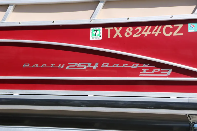 Slide: The Image of Red 2014 Regency Party Barge 254 XP3 with Texas registration TX 8244CZ. - 15