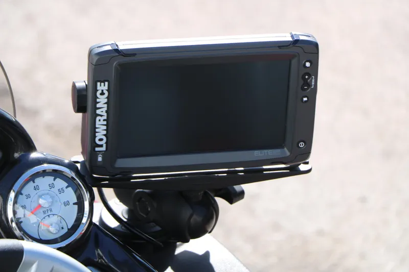 Slide: The Image of Lowrance Elite fish finder on 2020 Tracker Pro Team 175 TXW Tournament Edition boat. - 18