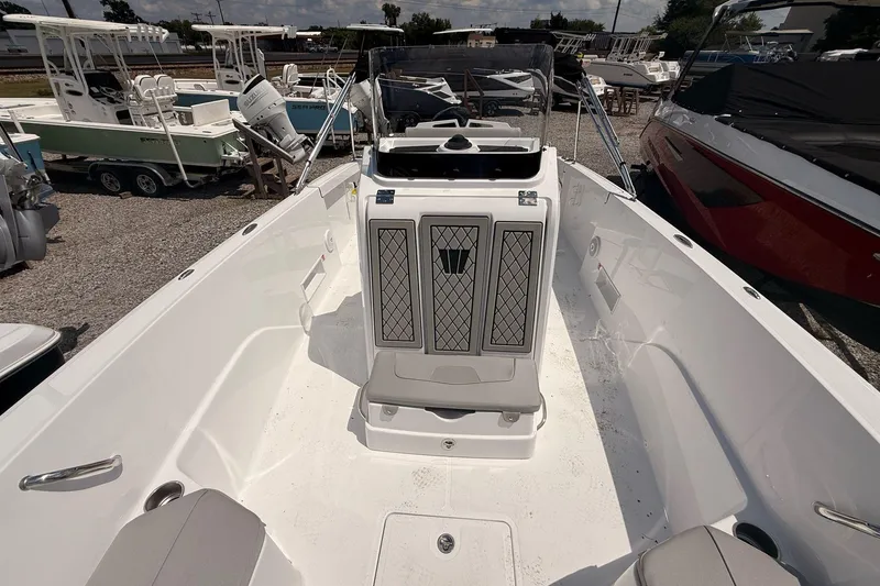 Slide: The Image of 2026 Wellcraft 202 Fisherman boat interior, featuring sleek design and spacious seating. - 18