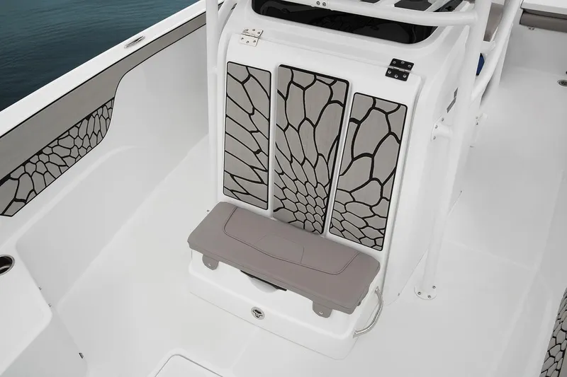 Slide: The Image of Manufacturer Provided Image: 2026 Wellcraft 202 Fisherman boat interior with stylish seating and modern design. - 33