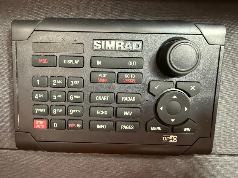 Slide: The Image of Simrad OP40 control panel on a 2016 Beneteau Oceanis 60 yacht. - 21