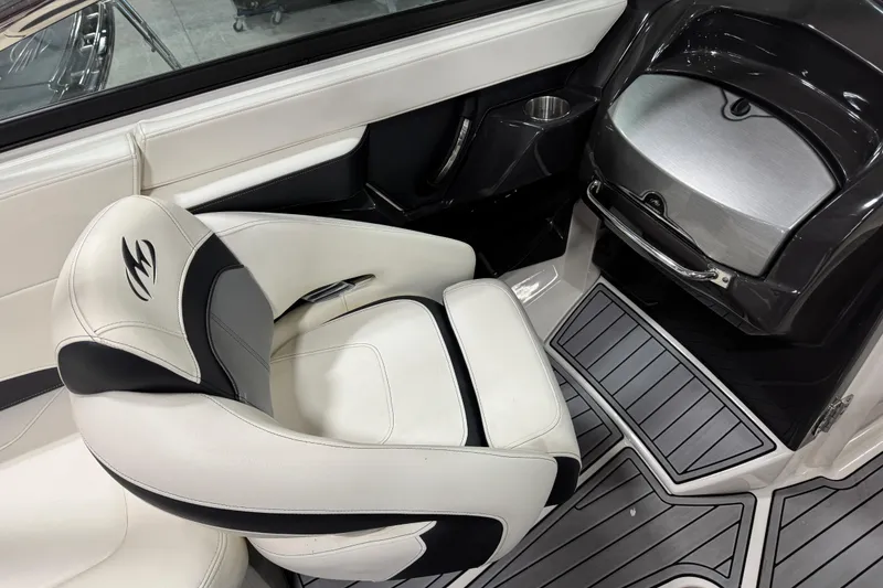 Slide: The Image of 2014 Monterey 268SS Super Sport interior with sleek seating and modern design. - 12