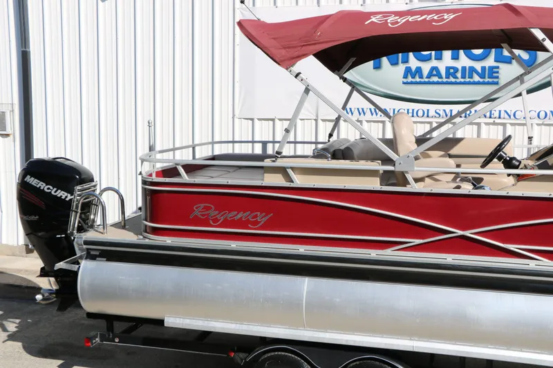 Slide: The Image of 2014 Sun Tracker Regency Party Barge 254 Xp3 with Mercury engine. - 21