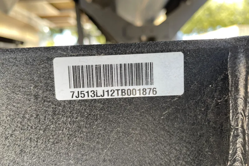 Slide: The Image of Barcode and serial number on 2026 Sun Tracker Bass Buggy 16 XL Select. - 99
