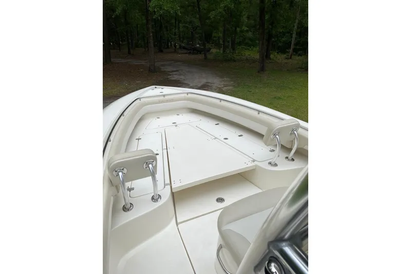 Slide: The Image of Bow view of 2013 Blackwood 27 boat in a wooded area. - 5