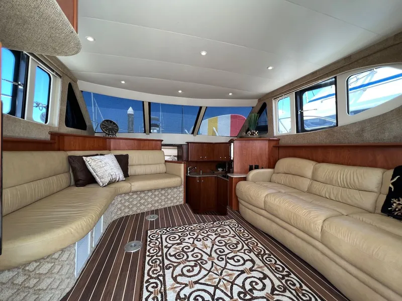 Slide: The Image of 2007 Silverton 36 Convertible boat kitchenette with sink and accessories. - 12