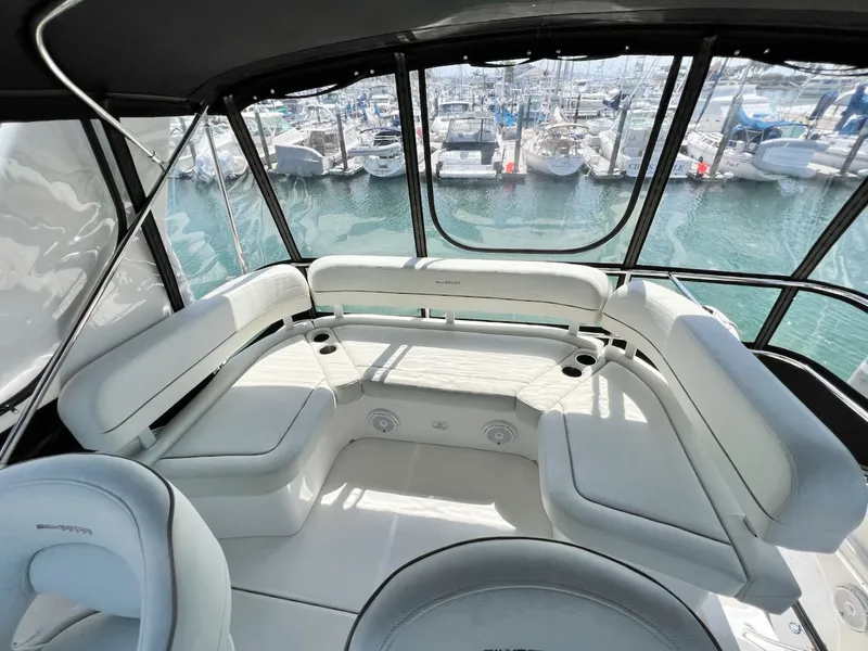 Slide: The Image of Interior view of a 2007 Silverton 36 Convertible yacht. - 38