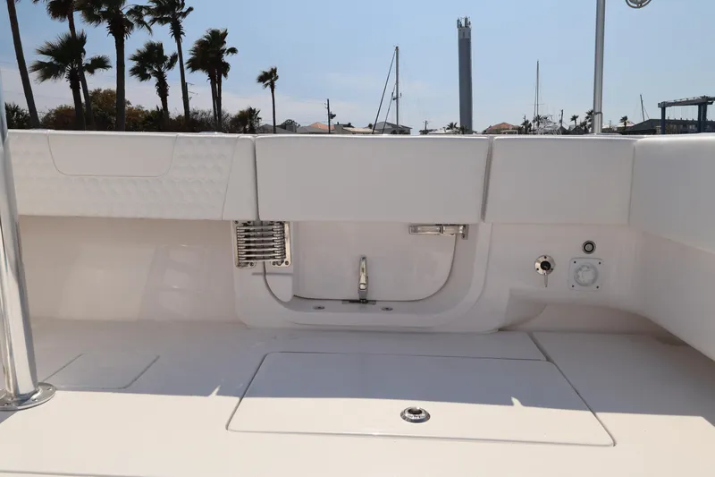 Slide: The Image of Contender 44 CB 2026 boat deck with sleek design and modern fittings. - 51