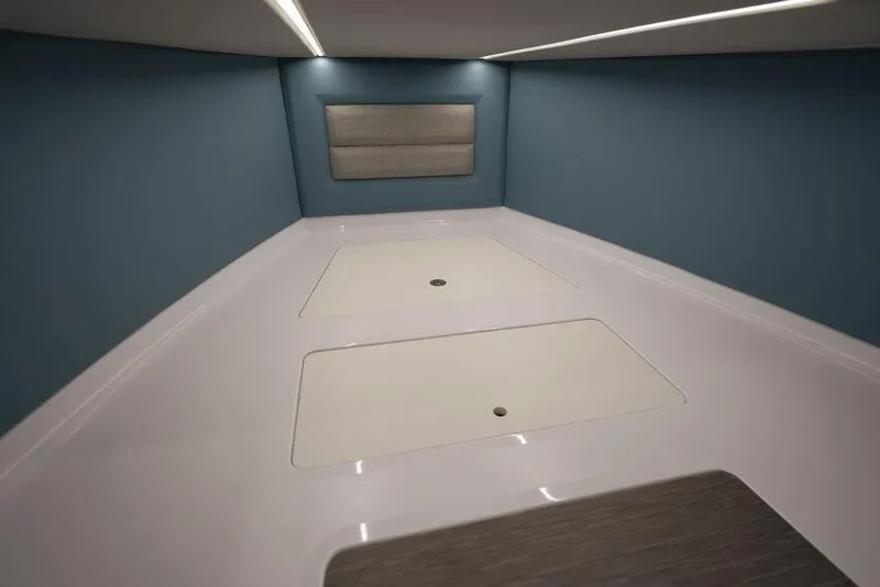 Slide: The Image of Interior of 2026 Ranieri CAYMAN 33.0 EXECUTIVE boat, featuring sleek modern design. - 6