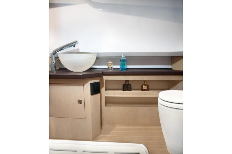Slide: The Image of Luxurious bathroom interior of 2026 Ranieri CAYMAN 38.0 EXECUTIVE yacht. - 16