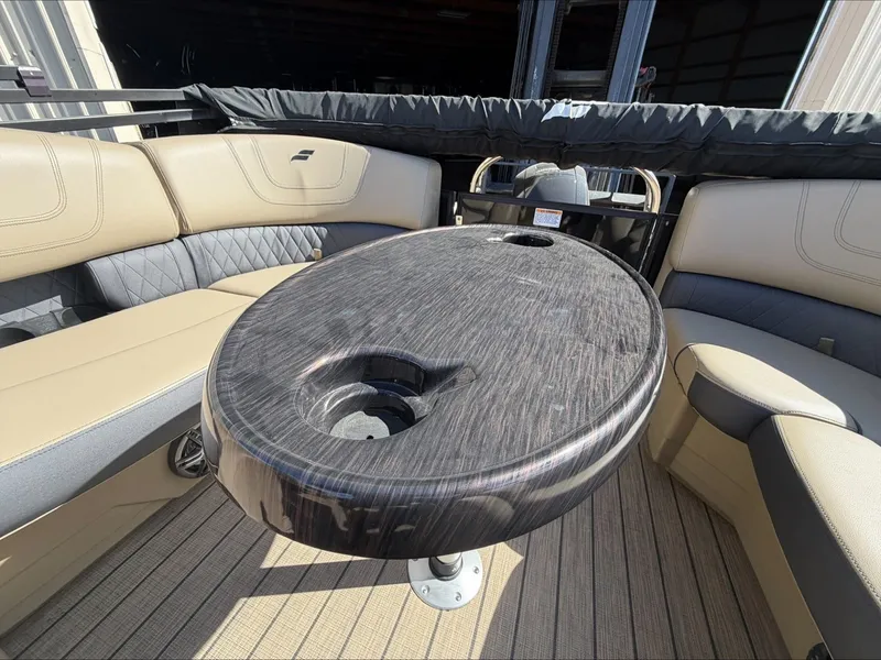 Slide: The Image of Interior of 2023 Starcraft SLS 3 with table and seating. - 18