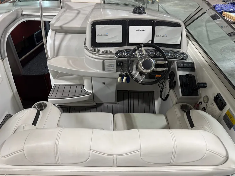 Slide: The Image of Interior view of 2005 Formula 370 Super Sport cockpit. - 23