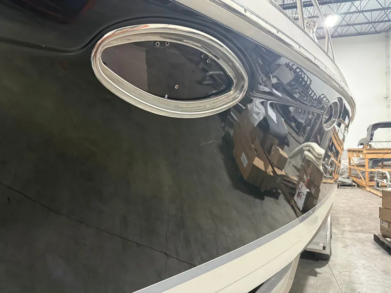 Slide: The Image of Close-up of a 2005 Formula 370 Super Sport yacht in storage. - 41