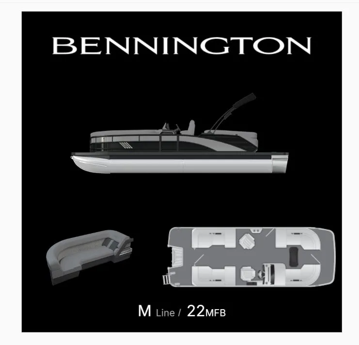 Slide: The Image of Bennington M Series 22 M-Fast Back Quad Bench 2026 - 3