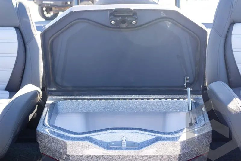 Slide: The Image of Open storage compartment in 2026 Vexus VXs21 boat, featuring sleek design and spacious interior. - 33