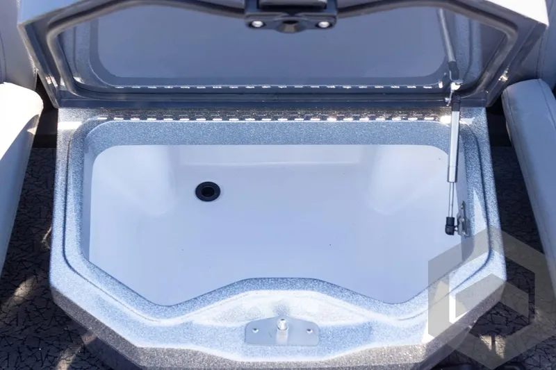 Slide: The Image of Open storage compartment in 2026 Vexus VXs21 boat, featuring a sleek design. - 34