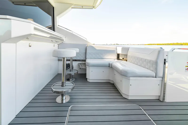 Slide: The Image of Luxurious seating area on 2022 Formula 500 Super Sport Crossover yacht deck. - 35