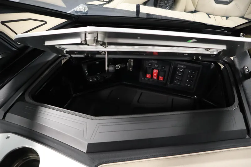 Slide: The Image of 2024 Centurion Ri230 interior with beige seating and branded flooring. - 40