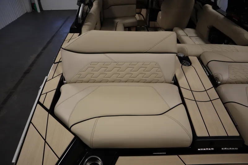 Slide: The Image of 2024 Centurion Ri230 interior with luxurious beige seating and sleek design elements. - 67