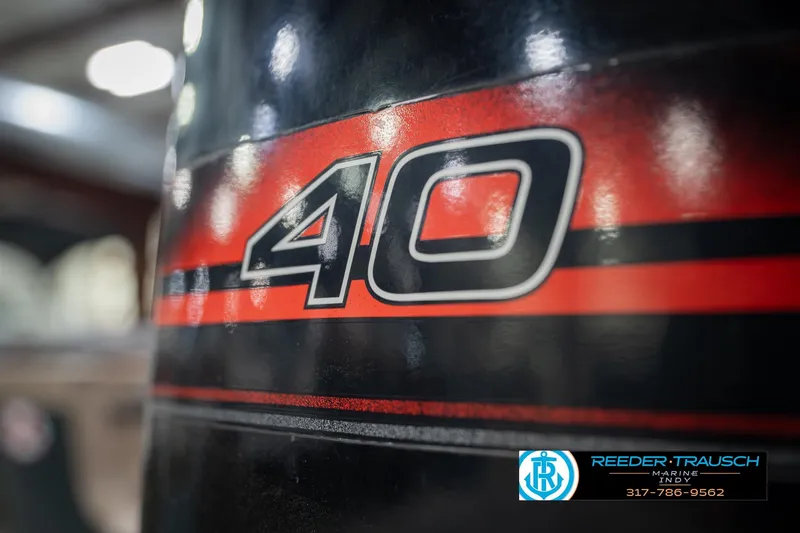 Slide: The Image of Close-up of "40" decal on 1999 Lund 1650 Explorer SS boat. - 35