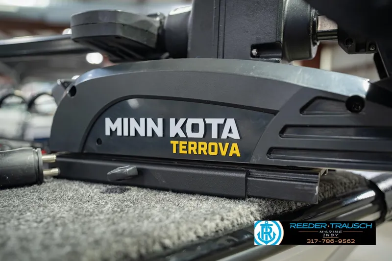 Slide: The Image of Minn Kota Terrova trolling motor on 2022 Lund 1875 Impact boat. - 54