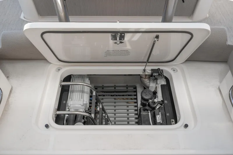 Slide: The Image of Engine compartment of Tiara Yachts C39 Coupe 2020. - 41