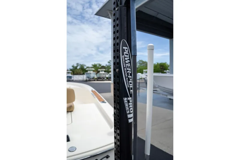 Slide: The Image of 2019 Scout 177 Sportfish Flats boat with Power-Pole Pro Series shallow water anchor. - 16