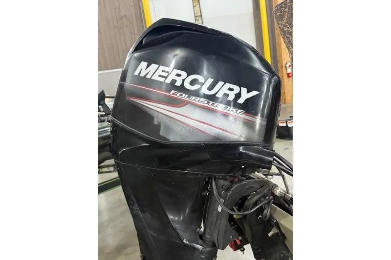 Slide: The Image of Mercury FourStroke outboard motor on 2017 Tracker Grizzly 1754 MVX SC boat. - 13