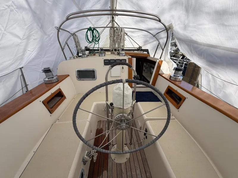 Slide: The Image of Interior view of a 1985 Benford 39 yacht. - 7