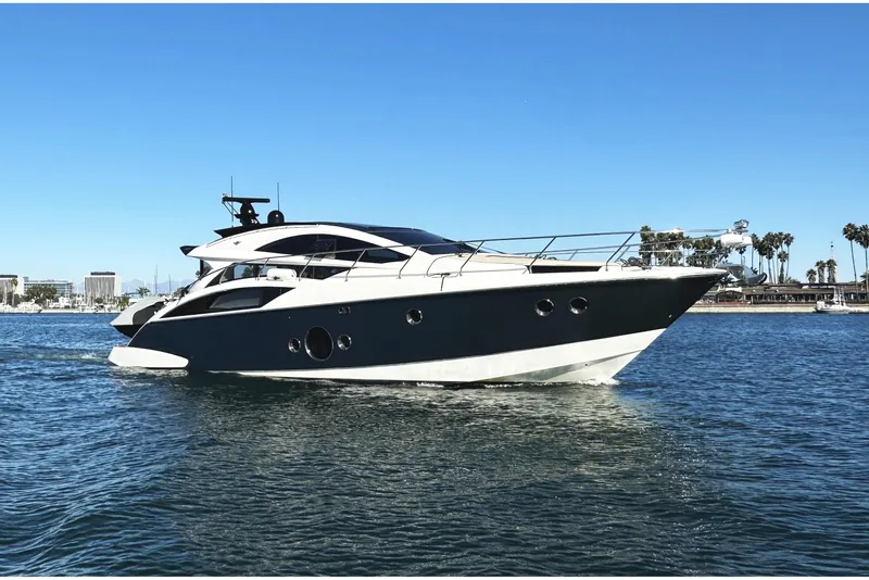 Slide: The Image of Luxurious 2011 Marquis Sport Coupe yacht cruising on a sunny day. - 2